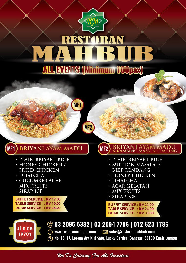 MAHBUB Restaurant : The Best Nasi Briyani Ayam Madu Since 1970's